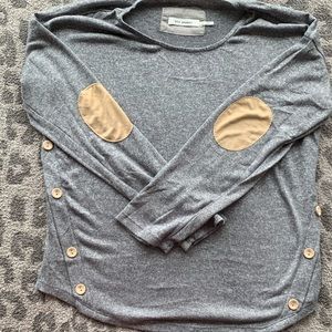 Cute grey sweater with button detail